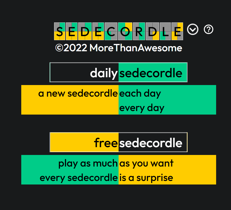 Sedecordle