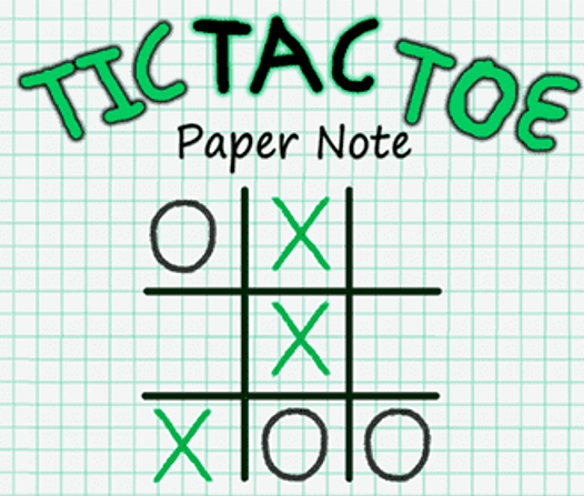 Tic Tac Toe: Paper Note